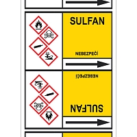 Značení potrubí, sulfan